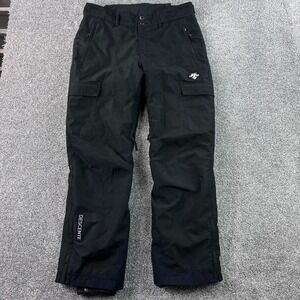 Descente Snow Pants Mens Large Black Ski Snowboard Cargo Insulated
